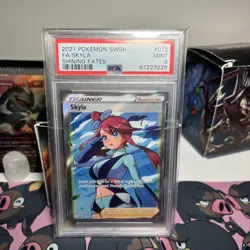 2021 POKEMON SWORD & SHIELD SHINING FATES #072 FULL ART/SKYLA PSA 9 - Image 3