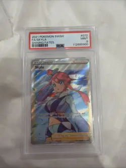 2021 POKEMON SWORD & SHIELD SHINING FATES #072 FULL ART/SKYLA PSA 9 - Image 1