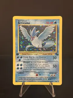 Pokemon TCG Articuno Fossil 2/62 Holo 1st Edition Rare 1999 WOTC Vintage - Image 1