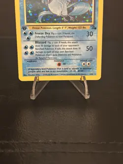 Pokemon TCG Articuno Fossil 2/62 Holo 1st Edition Rare 1999 WOTC Vintage - Image 3