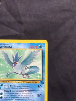 Pokemon Cards: Fossil 1st Edition Rare: Articuno 17/62 - Image 3