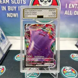 Pokemon SWSH Shining Fates Ditto VMAX 051/072 AGS Gem-MT 10 Full Art Holo 2021 - Image 1