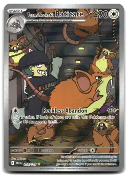 Team Rocket's Raticate - 202/182 Holo SV10: Destined Rivals Pokemon TCG NM - Image 1