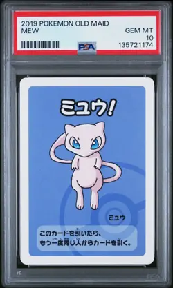 2019 Pokemon Japanese Playing Cards Old Maid Mew PSA 10 - Image 1