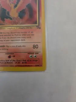 Pokemon TCG Moltres Fossil Card 27/62 Non-Holo Rare LP-MP - Image 5