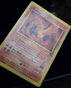 Pokemon TCG - MOLTRES - 27/62 - RARE - UNLIMITED - FOSSIL (1999) - WOTC - HP/DMG - Image 2