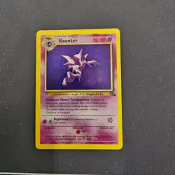 Pokemon TCG Base Set Holo Haunter Fossil LP 6/62 1999 - Image 1