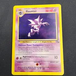 Pokemon TCG Base Set Holo Haunter Fossil LP 6/62 1999 - Image 5