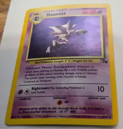 Pokemon TCG Haunter 6/62 Fossil Unlimited Holo Rare 1999 - Image 1