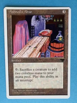 MTG Ashnod's Alter Artifact - Chronicles 1995 LP - Image 3