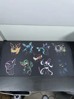 Pokemon Eevee Evolutions - Mouse Pad Laptop Gaming Rubber Desk Mat Art - Image 2