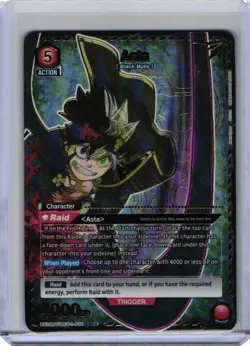 Asta SR* (1-Star) Alt Art-Union Arena Black Clover ENGLISH Mint UEO8BT/BCV-1-075 - Image 1