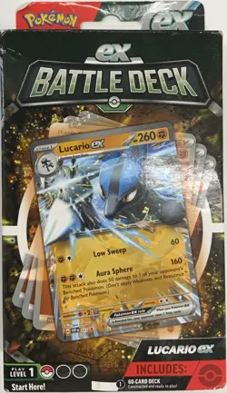 Pokemon TCG Lucario EX Battle Deck 60 Card Starter Deck *New Sealed - Image 1