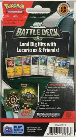 Pokemon TCG Lucario EX Battle Deck 60 Card Starter Deck *New Sealed - Image 2