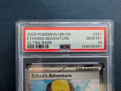 2025 Pokemon Destined Rivals Ethan's Adventure Ultra Rare #221 PSA 10 - Image 2