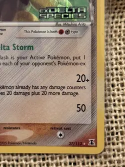 Pokemon TCG Sandslash Delta Species 27/113 Reverse Holo Rare 80HP Card 2005 - Image 5
