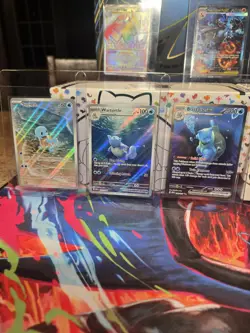 Pokemon TCG 151 Blastoise EX Evolution Line Bundle 3 Cards Pack Fresh - Image 1