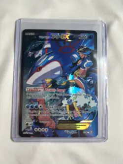 Pokemon TCG Team Aqua's Kyogre EX Double Crisis Holo Full Art Card 6/34 - Image 1