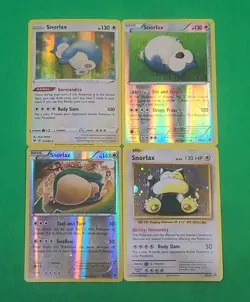 Pokemon Alternate Art Snorlax Holographic Cards Lot Of 4 NM Condition Nice! - Image 1