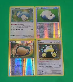 Pokemon Alternate Art Snorlax Holographic Cards Lot Of 4 NM Condition Nice! - Image 2