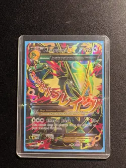 Pokemon M Rayquaza EX 105/108 Roaring Skies Ultra Rare Full Art Holo Card - Image 1