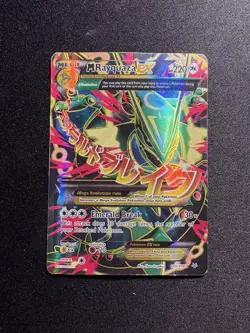 Pokemon M Rayquaza EX 105/108 Roaring Skies Ultra Rare Full Art Holo Card - Image 2