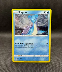 Pokemon TCG Lapras SWSH051 Cosmos Holo HD Swirl Black Star Promo NM - Image 1