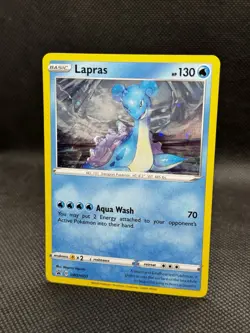 Pokemon TCG Lapras SWSH051 Cosmos Holo HD Swirl Black Star Promo NM - Image 2