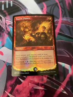 MTG - PAST IN FLAMES - FOIL - MYTHIC - CHANDRA'S SPELLBOOK - NM - Image 1