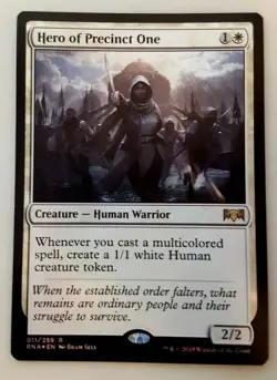 1x Hero of Precinct One FOIL Ravnica Allegiance MTG Magic The Gathering NM - Image 1