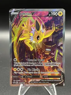 Jolteon V SWSH183 - Sword & Shield Black Star Promo Alternate Art Pokemon - Image 1