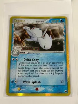 Togetic 11/101 Reverse Holo- Dragon Frontiers- Vintage Pokemon Singles- Damaged - Image 1