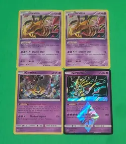 Pokemon Alternate Art Giratina Holographic Cards Lot Of 4 N Mint Condition Nice! - Image 1