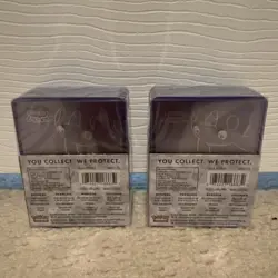 2 Ultra PRO Pokemon Toploaders Pikachu Gold + Penny Sleeves 25ct New Official - Image 2
