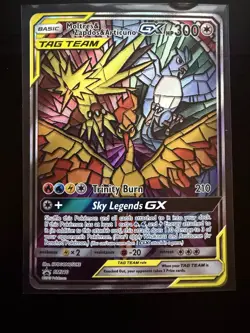 Pokemon TCG Moltres Zapdos Articuno GX SM210 Hidden Fate Promo - Image 1