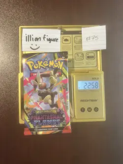 VERY HEAVY! BIG HITUUU 22.58g Phantasmal Flames Pokemon TCG Booster (SEALED) - Image 1