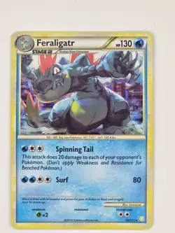 Pokemon TCG Feraligatr Heartgold & Soulsilver 20/123 Holo Promo Cracked Ice - Image 1
