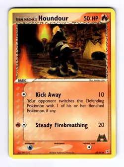 Team Magma's Houndour - 6 Team Magma vs Team Aqua #63 (2004) Common HP Pokemon - Image 1
