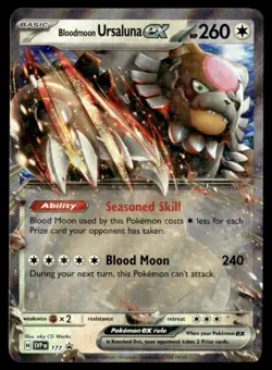 Bloodmoon Ursaluna ex Promo SV: Scarlet & Violet Promo Cards 177 NM Pokemon TCG - Image 1