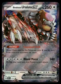 Bloodmoon Ursaluna ex 177 SVP SV: Scarlet & Violet Promo Cards Holo NM - Image 1