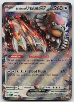 Bloodmoon Ursaluna ex Promo Holo SV: Scarlet & Violet Promo Cards SVP177 NM - Image 1