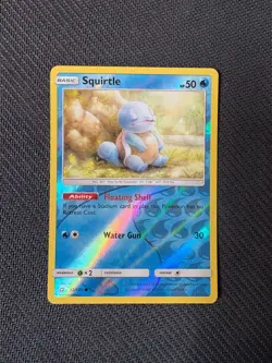 Squirtle 22/181 Reverse Holo Team Up Sun and Moon Pokemon Card - Image 1