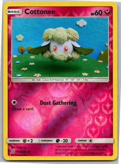 Cottonee - SM - Unified Minds 143/236 - Common - NM Pokemon TCG - Image 1
