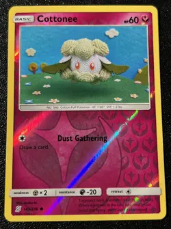 Cottonee 143/236 VLP Reverse Holo Asako Ito Crochet Discontinued Fairy Pokemon! - Image 1