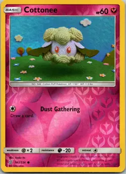 Cottonee 143/236 VLP Reverse Holo Asako Ito Crochet Discontinued Fairy Pokemon! - Image 1