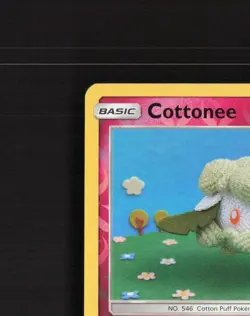 Cottonee 143/236 Unified Minds Reverse Holo Pokemon Card LP - Image 3