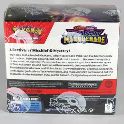 Pokemon TCG ~ Scarlet & Violet TWILIGHT MASQUERADE Sealed Booster Box 36 Packs - Image 2