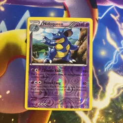 2015 Pokemon XY Primal Clash Nidoqueen Reverse Holo #68/160 - Image 3