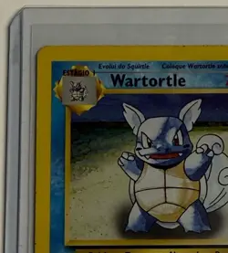 Pokemon Wartortle ERROR Evolution Box MISPRINT Portuguese Base Set 42/102 Card - Image 4