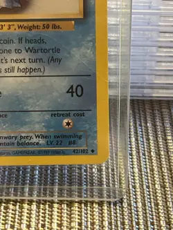 Wartortle Evolution Box ERROR Base Set 42/102 (1999 Wizards) - Image 4